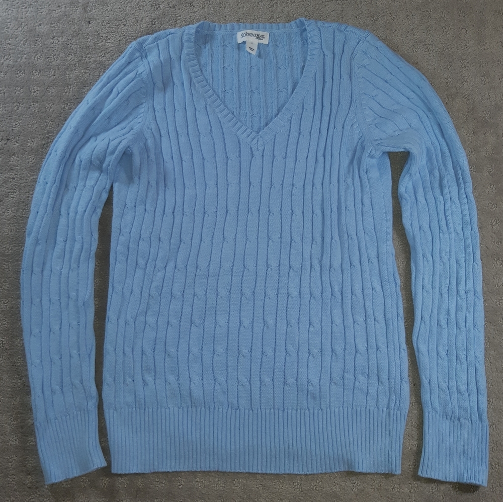 St John's Bay Blue Sweater